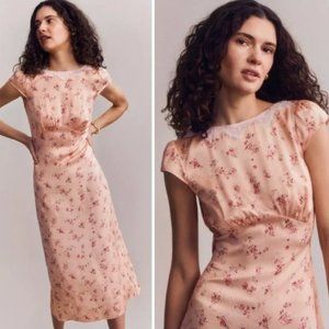 Reformation Lucas silk dress